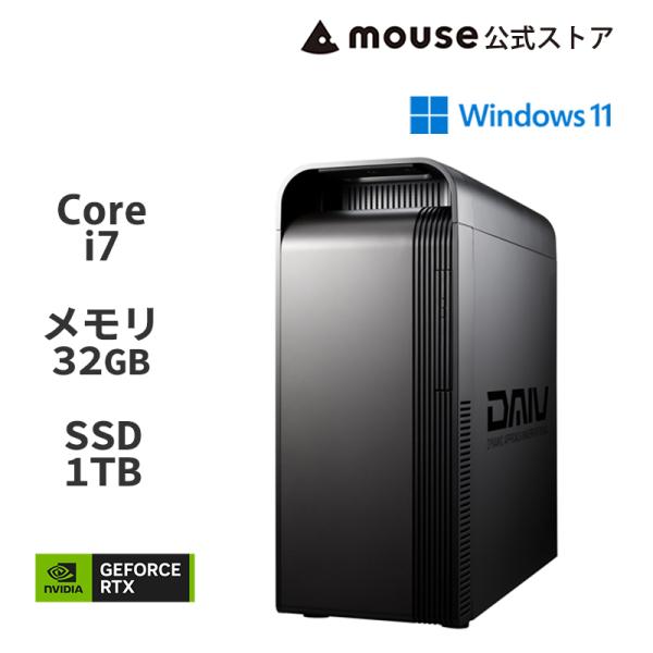 【クーポン】DAIV FX-I7G60 Core i7-14700KF 32GB メモリ 1TB M...