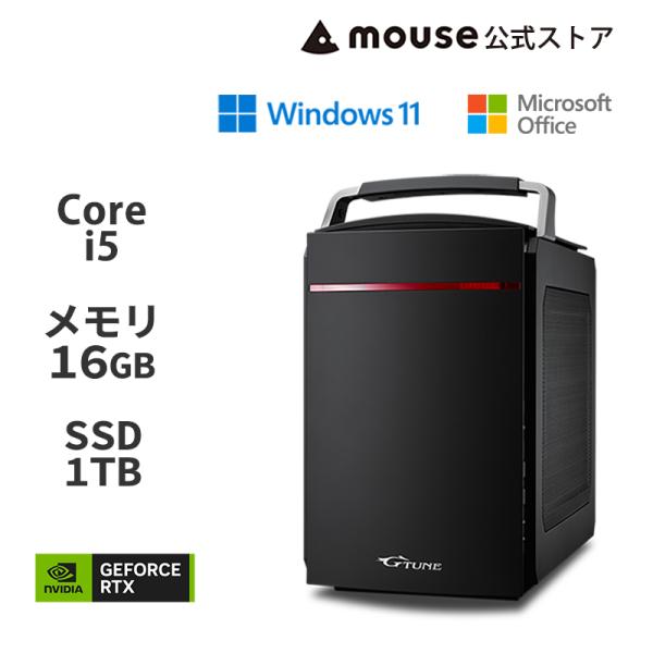 G-Tune PG-I5G60 ゲーミングPC パソコン Core i5-14400F 16GB メ...