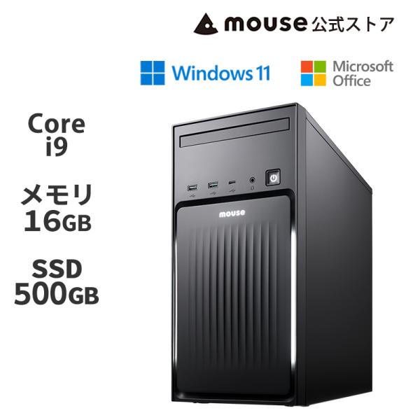 デスクトップパソコン 新品 MS 365 Personal Office搭載 mouse MH-I9...