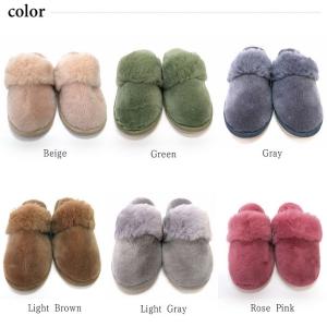 ムートンスリッパ 北欧 洗える かぶり あったか ルームシューズ