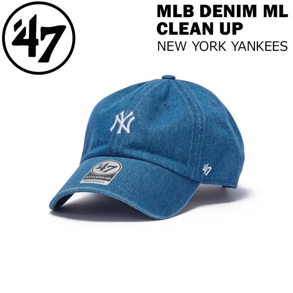 47ブランド キャップ 47Brand MLB DENIM ML CLEAN UP ウォッシュデニム...