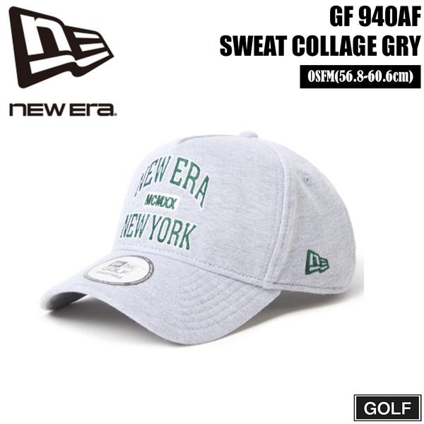 ニューエラ ゴルフ キャップ NEW ERA GOLF 940AF スウェット COLLAGE グレ...