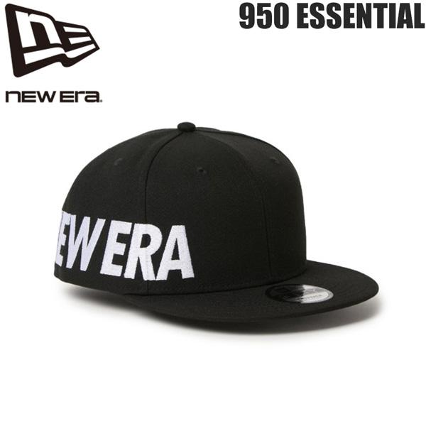 ニューエラ 9FIFTY キャップ NEW ERA 950 ESSENTIAL ブラック 帽子 ポリ...