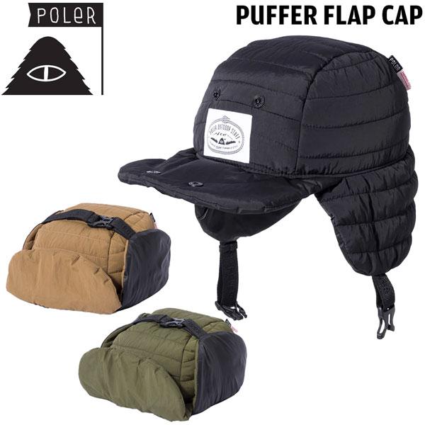値下げ  帽子 メンズ ポーラー パッファーフラップキャップ POLER PUFFER FLAP C...