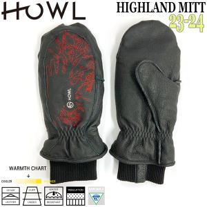 スノーボード グローブ 手袋 23-24 HOWL ハウル PUBLIC X HIGHLAND MITT パブリックハイランドミット 23-24-GR-HWL｜move-select