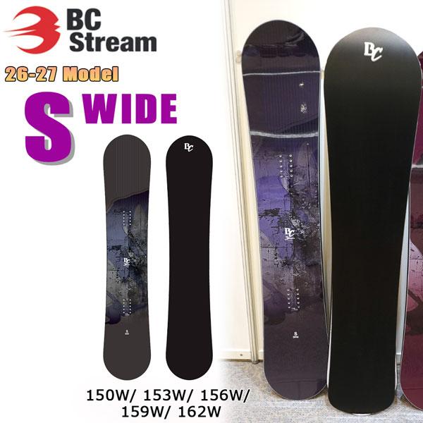 予約 26-27 BC STREAM ビーシーストリーム S WIDE エスワイド スノーボード 板...