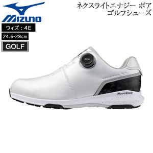 爆買 値下げ ミズノ MIZUNO ネクスライトエナジー ボア ゴルフシューズ 防水 スパイクレス 10:ホワイト×ブラックカモ