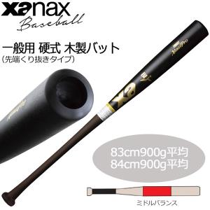 硬式 ザナックス XANAX 木製バット一般用 先端くりぬきタイプ BHB217｜move-select