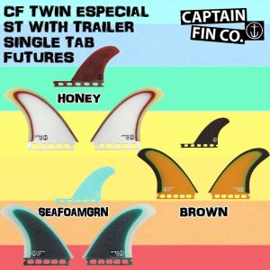 CAPTAIN FIN(キャプテンフィン) CF TWIN ESPECIAL ST WITH TRAILER SINGLE TAB FUTURES フィン ツインスタビ｜move-select