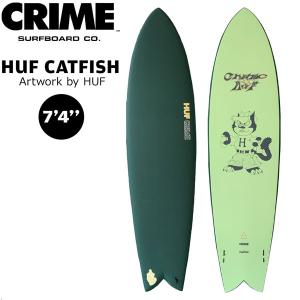 サーフボード ソフトボード クライム 24 CRIME HUF X CRIME CATFISH 7’4 PINE/CACTUS キャットフィッシュ ツイン キールフィッシュ｜move-select