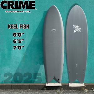 クライム キールフィッシュ 25 CRIME KEEL FISH CHARCOAL ツイン FCS2 FINBOX キールフィッシュ サーフボード ツインフィッシュ｜move-select