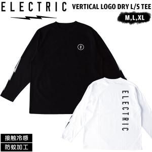 Tシャツ 吸湿速乾 ELECTRIC エレクトリック VERTICAL LOGO DRY L/S TEE 接触冷感 防蚊加工｜move-select