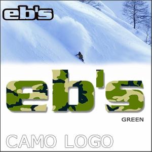 スノーボード ステッカー eb’s エビス CAMO LOG...