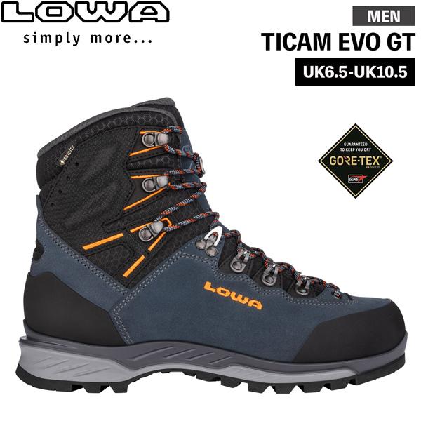 ローバー LOWA  トレッキングシューズ ティカム EVO GT スティールブルー×オレンジ  登...