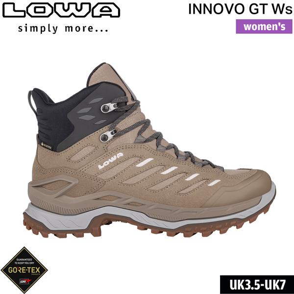 ローバー LOWA  トレッキングシューズ イノボ GT Ws デューン×グレー  女性用 登山靴