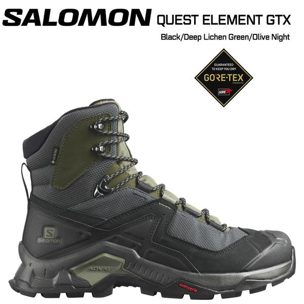 サロモン Salomon アウトドアシューズ QUEST ELEMENT GTX Black/Dee...