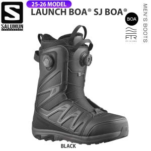 予約  25-26 サロモン ラウンチボアストレートジャケットボア SALOMON LAUNCH BOA SJ BOA スノーボード 靴 25-26-BT-SLM ブラック｜MOVEセレクト