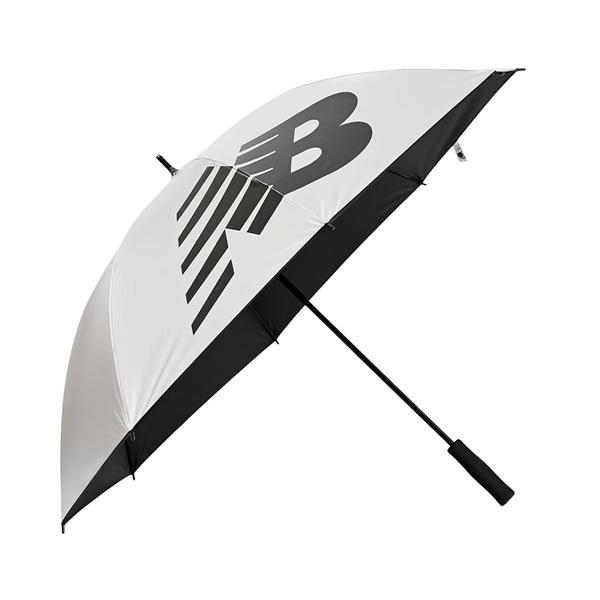 ニューバランス New Balance 日傘 晴雨兼用 野球 ゴルフ アンブレラ 70cm シルバー...
