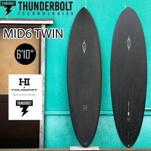 サーフボード 24 サンダーボルト THUNDERBOLT HARLEY MID6TWIN 6’10” FULL CARBON FCS2 ツインフィン ビリー・トルハースト｜move-select