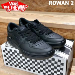 バンズ スケートローワン2 VANS SKATE ROWAN 2 LEATHER BLACK スニーカー ヴァンズ US企画品｜move-select