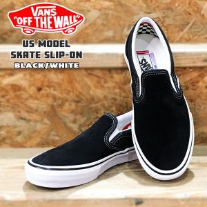 VANS バンズ SKATE SLIP-ON スリッポン スニーカー ヴァンズ US BLACK/WHITE VN0A5FCAY28｜move-select