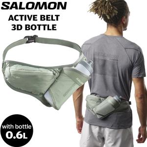 登山 トレッキング トレラン 24SS SALOMON サロモン ACTIVE BELT 3D BOTTLE アクティブベルト3ディーボトル LilyPad/LaurelWreath｜move