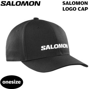 登山 トレッキング トレラン 24SS SALOMON サロモン SALOMON LOGO CAP サロモンロゴキャップ DEEPBLACK｜move