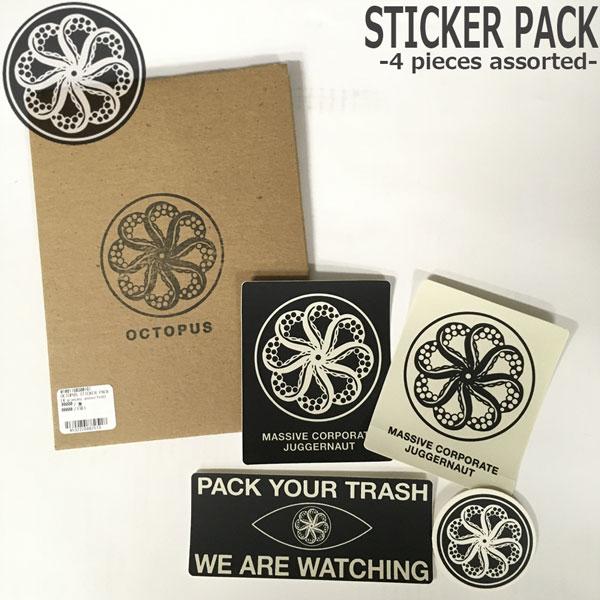 サーフィン ステッカー オクトパス OCTOPUS STICKER PACK4 pieces ass...