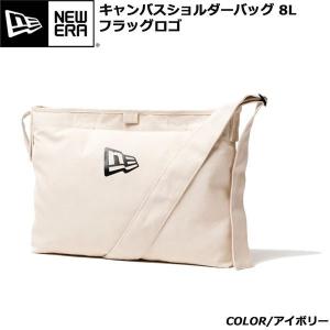 ショルダーバック ニューエラ NEW ERA キャンバス ショルダーバッグ 約8L W38×H30×D7cm アイボリー｜move