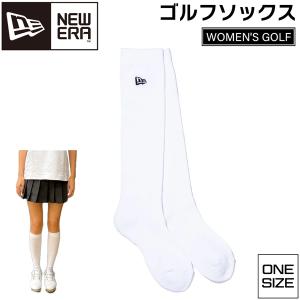 ゴルフ レディース 靴下 ニューエラ NEWERA 女性用 GOLF ハイソックス ホワイト SOCKS｜move