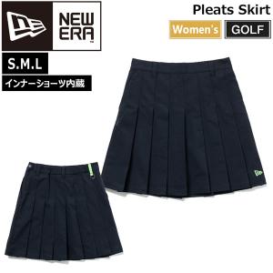 ニューエラ ゴルフウェア 女性用 Pleats Skirt NEWERA GOLF レディース プリーツ スカート ネイビー｜move