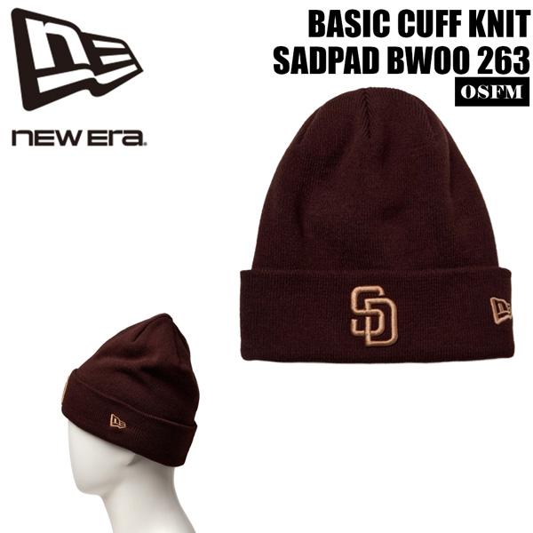 ニューエラ ビーニー NEW ERA BASIC CUFF ニット サンディエゴ・パドレス バーント...