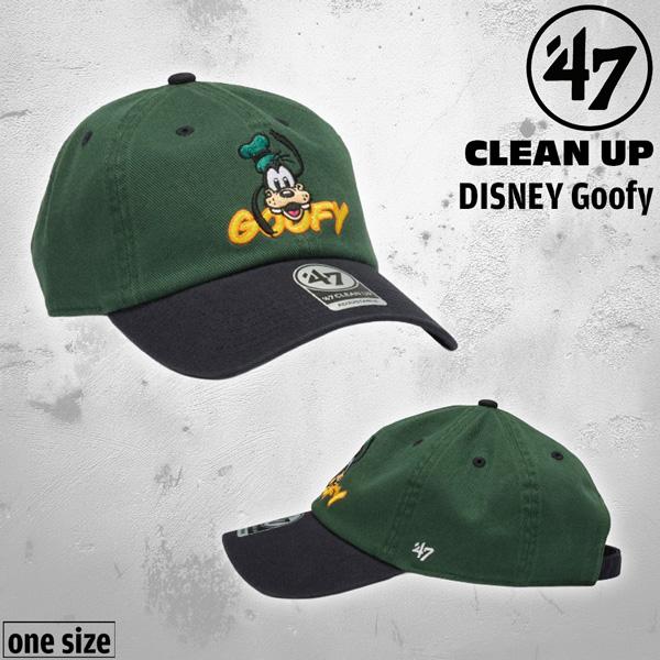 47ブランド キャップ ディズニー 47Brand CLEAN UP グーフィー ダークグリーン/ネ...