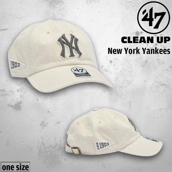 47ブランド キャップ 47Brand CLEAN UP ニューヨーク・ヤンキース ヴィンテージ ダ...