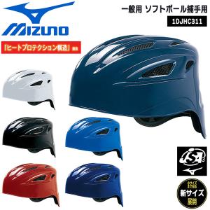 野球 MIZUNO ミズノ 一般用 ソフトボール捕手用 ヘルメット ヒートプロテクション構造｜move
