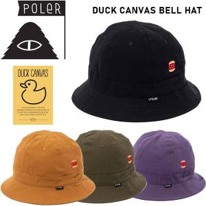 キャップ 帽子 ハット 22-23 POLER ポーラー DUCK CANVAS BELL HAT ダックキャンバスベルハット｜move