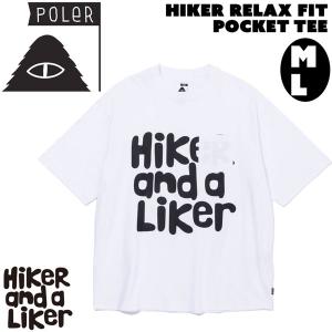 ポーラー 24SS POLER HIKER RELAX FIT POCKET TEE WHITE Tシャツ メール便配送｜move