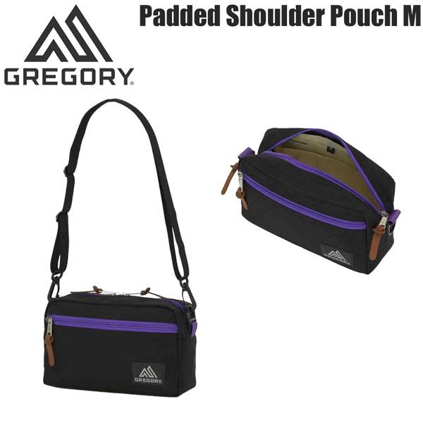 グレゴリー パデッドショルダーポーチM ブラックXパープル GREGORY ポーチ バッグ