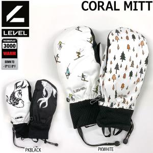 スキー スノーボード グローブ 23-24 LEVEL レベル CORAL MITT コーラルミット 23-24-GR-LVL｜move