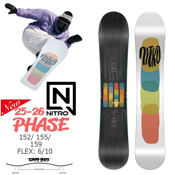 25-26 ナイトロ フェイズ NITRO PHASE スノーボード 板 25-26-BO-NTR