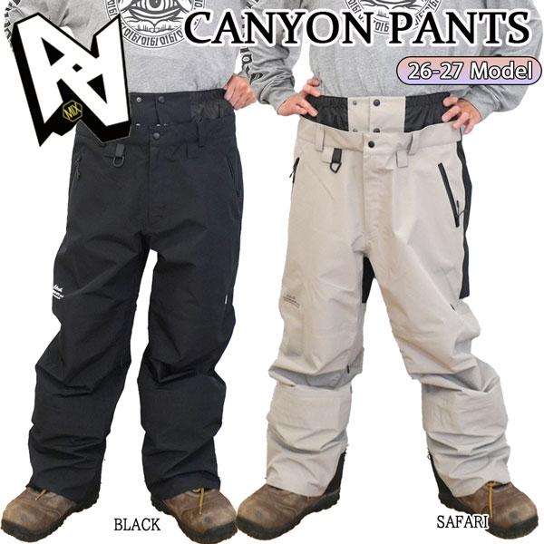 予約 26-27 AA HARDWEAR CANYON PANTS スノーボードウェア パンツ ダブ...