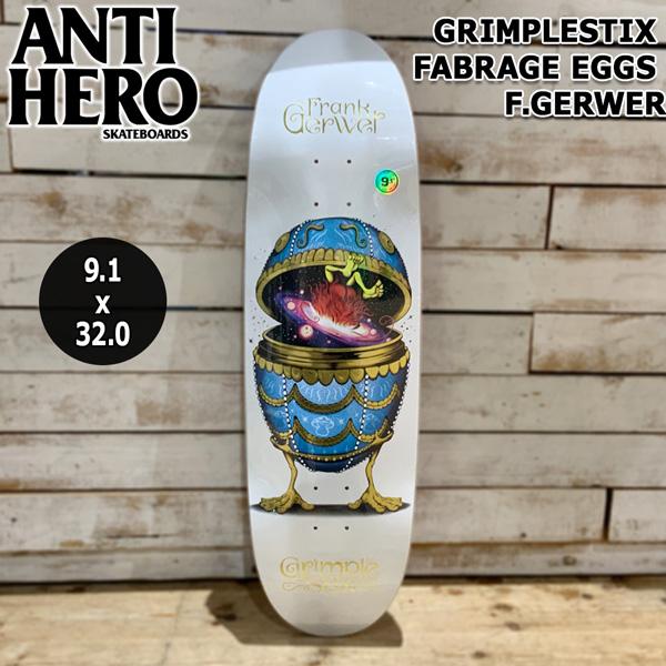 スケボー デッキ アンタイヒーロー ANTI HERO DECK GRIMPLESTIX FABRA...