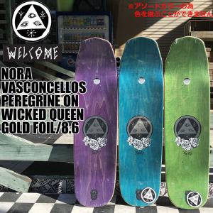 スケート デッキ NORA VASCONCELLOS PEREGRINE ON WICKED QUEEN GOLD FOIL 8.6 SK8｜move