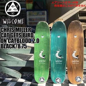 スケート デッキ CHRIS MILLER CAT GETS BIRD ON CATBLOOD 2.0 BLACK 8.75 SK8｜move