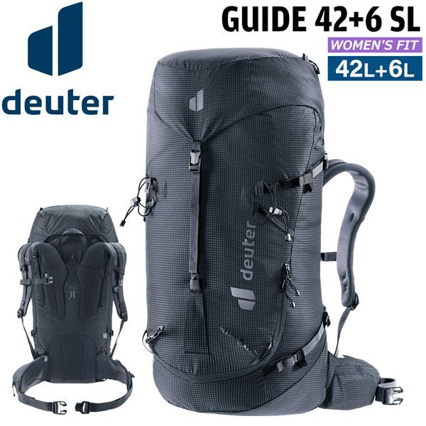 ドイター DEUTER ガイド 42+6 SL 7000(ブラック) リュック デイパック 登山 ハ...