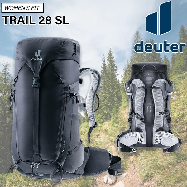 値下げ ドイター トレイル28SL 女性用 Deuetr リュック バックパック 7000 ブラック