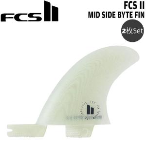 サーフィン フィン FCS2 FCSII エフシーエス Mid Side Byte PG 3.6 Clear Retail fins 2枚セット｜move