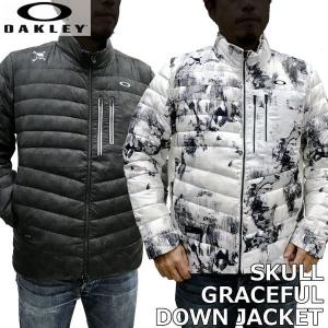 ダウンジャケット 軽量撥水素材 GOLF OAKLEY SKULL GRACEFUL DOWN JACKET