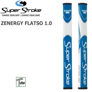 Super Stroke スーパーストローク ZENERGY FLATSO 1.0 BL/WH ゴルフグリップ｜move