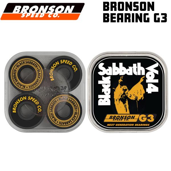 スケボー ベアリング ブロンソンxブラックサバス BRONSON BEARING G3 BLACK ...